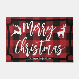 Tapete Nome da família design scotch tartan red