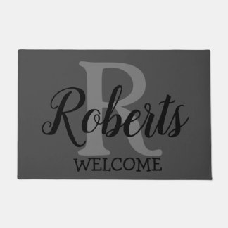 Tapete Nome da Família Elegante Monograma