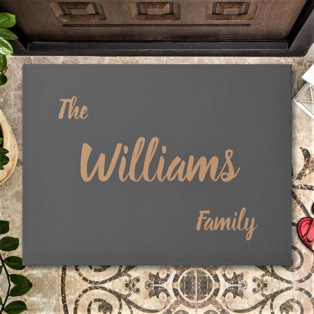 Tapete Nome da Família Elegante Personalizada (Criador carregado)