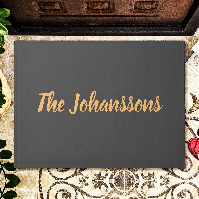 Tapete Nome da Família Elegante Personalizada (Criador carregado)