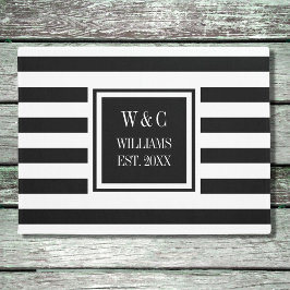 Tapete Nome da Família Monograma Personalizado