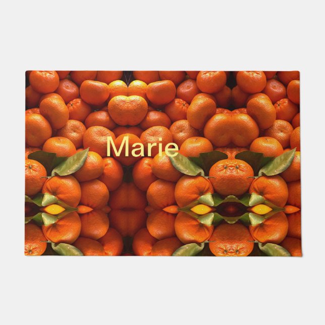 Tapete Nome de adição simples de fruta laranja mínimo per (Frente)