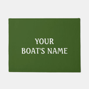 Tapete Nome de Boat Verde - Dock Mat