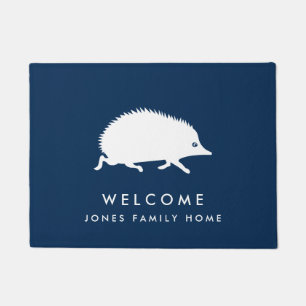 Tapete Nome de família feito sob encomenda do ouriço