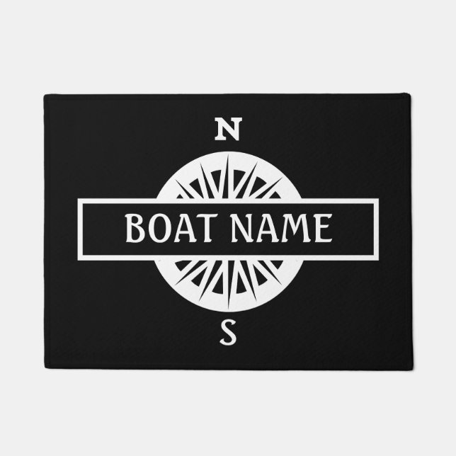 Tapete Nome do boi Compass Dock Mat (Frente)