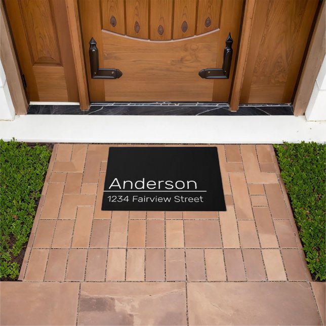 Tapete Nome do proprietário e endereço Preto da Caixa de  (Ar livre)