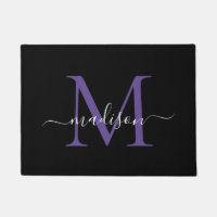 Nome do Script de Monograma Personalizado Roxo Pre