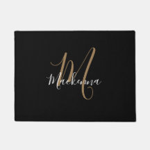 Nome do Script Girly Chic do Monograma Dourado Mod