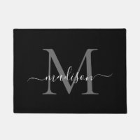 Nome do Script Monograma Personalizado de Branco P