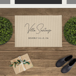 Tapete Nome Moderno Personalizado da Residência Doméstica