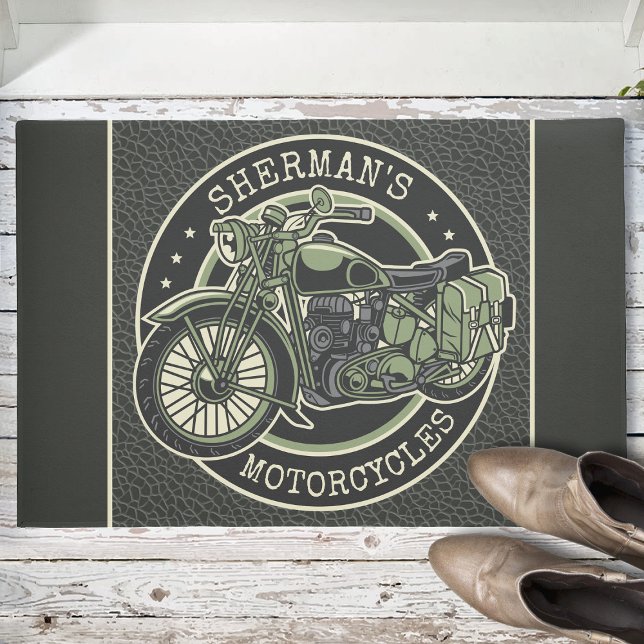 Tapete NOME Personalizado Biker de Motocicletas Militar R (Criador carregado)