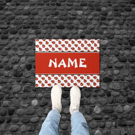 Tapete Nome Personalizado do Padrão de Damybugs Branco e