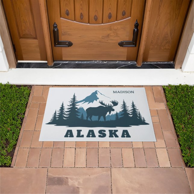 Tapete Nome Personalizado & Texto ALASKA (Ar livre)