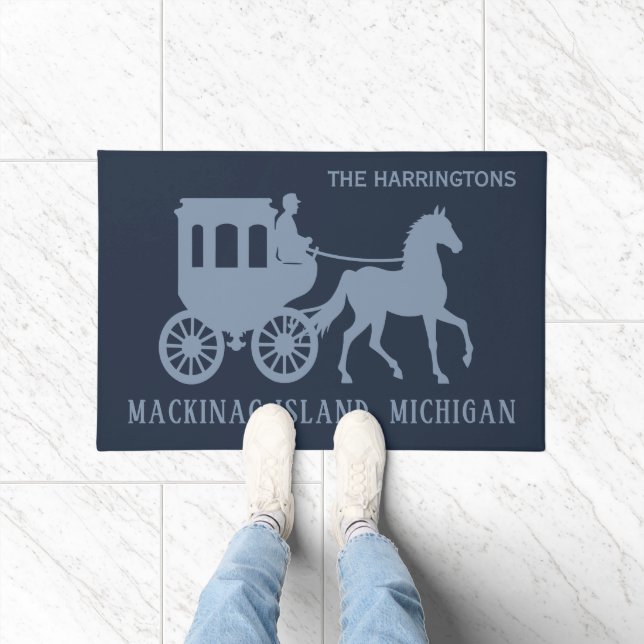 Tapete Nome Personalizado & Texto Mackinac Island (Interior)
