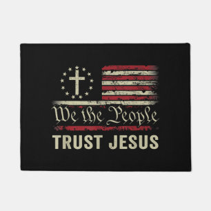 Tapete Nós, as Pessoas, confiamos em Jesus - EUA, bandeir