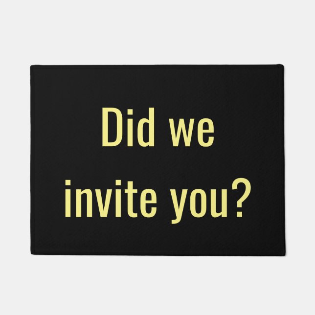 Tapete Nós convidamo-lo? (Frente)