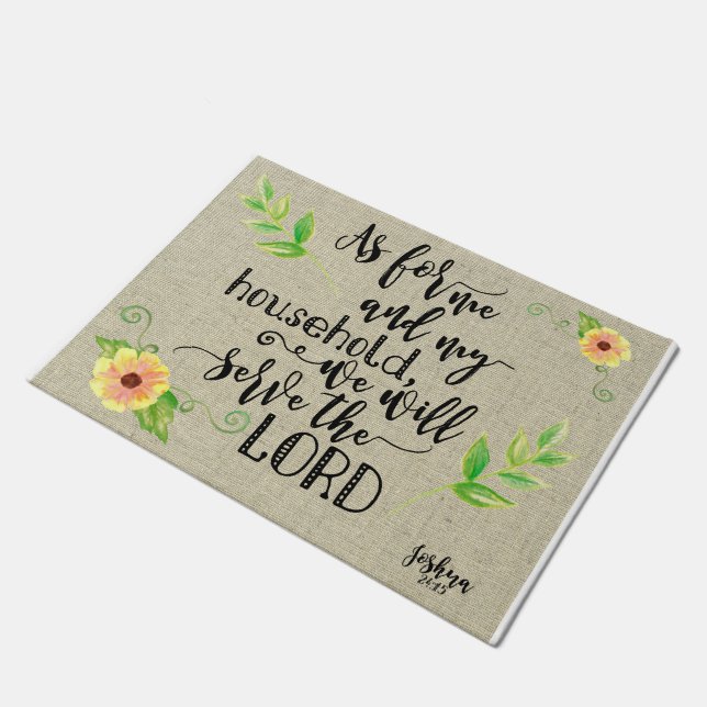 Tapete Nós serviremos o senhor (Inclinado)