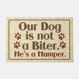 Tapete Nosso cão não é um humor do Biter