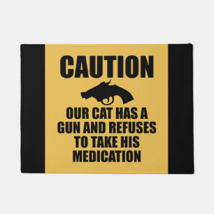 Tapete Nosso gato tem uma arma