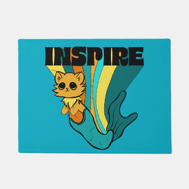 Tapete Notebook Cat Mermaid ASL Inspire Spiral (Frente)