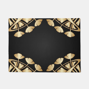 Tapete nouveau da arte, deco, ouro, preto, chique,