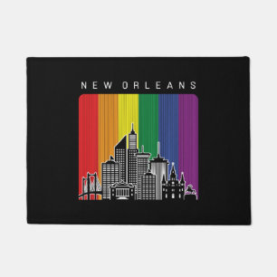 Tapete Nova Orleans Luisiana Rainbow Flag LGBT Prid
