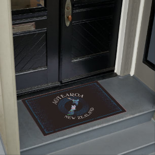 TAPETE NOVA ZEALAND MAP RINGS PAUA DOORMAT