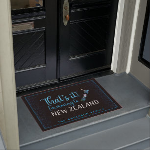 TAPETE NOVA ZEALAND MAP SIMPLES PAUA DOORMAT