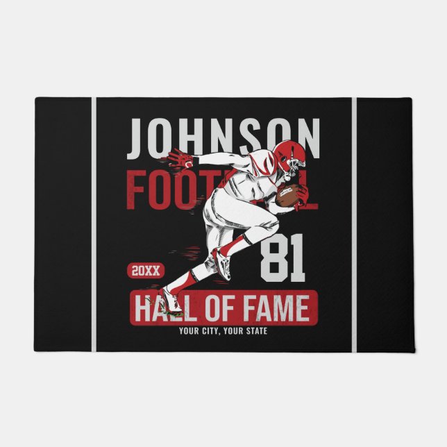 Tapete NÚMERO DE NÚMERO DA Equipe DE Futebol Personalizad (Frente)