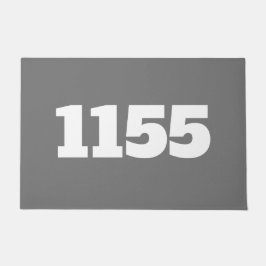 Tapete Número do apartamento da porta ou do local de trab