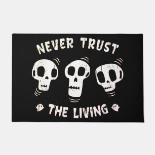 Tapete Nunca Confie Nos Vivos: Sábios Skulls Halloween