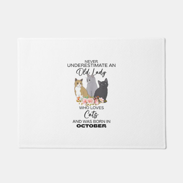 Tapete Nunca Subestime Uma Velha Que Ama A Morte De Gatos (Frente)