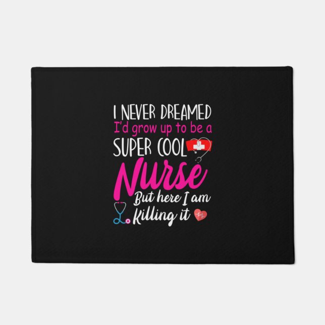 Tapete Nurse Gift | Super Cool Nurse (Frente)
