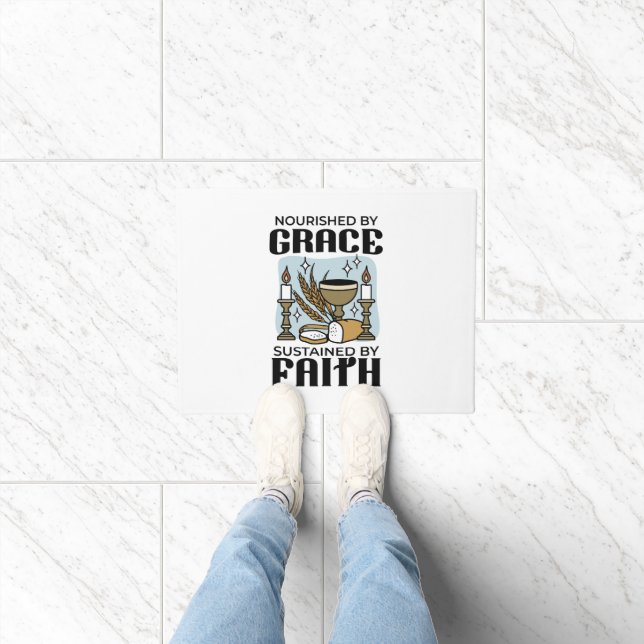 Tapete Nutrido pela Graça, Sustentado pela Fé Design (Interior)