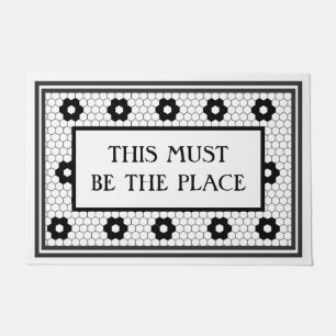 Tapete O Design Branco Preto Deve Ser O Lugar