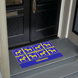 Tapete o design escandinavo, cavalo sueco, personaliza,