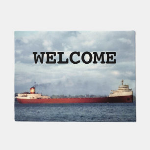 Tapete O Edmund Fitzgerald no rio St. Clair