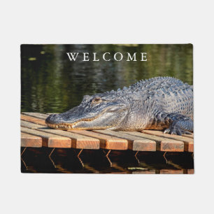Tapete O jacaré em Homosassa salta parque estadual dos