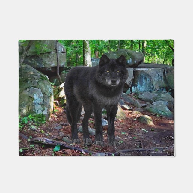 Tapete "O Lobo Negro" Porta (Frente)