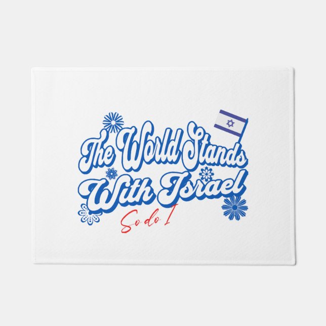Tapete O Mundo Está Com Israel, E Israel Também. (Frente)