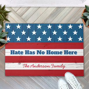 Tapete O Ódio Não Tem Lugar Aqui Bandeira Patriótica Amer