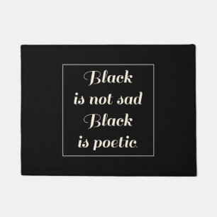 Tapete O preto não é preto triste é poético
