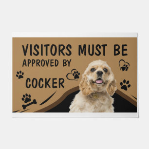 Tapete O Visitante Deve Ser Aprovado Pelo Cocker Springer