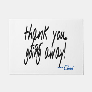 Tapete Obrigado por ir embora sarcástico personalizado 