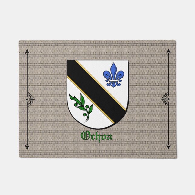 Tapete Ochoa Historical Shield em Cobblestone (Frente)