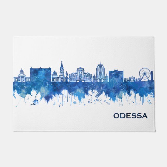 Tapete Odessa Ucrânia Skyline Blue (Frente)