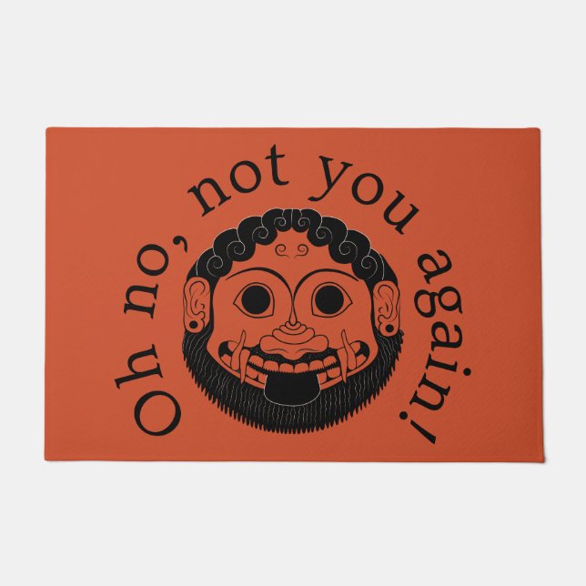 Tapete Oh não, você não de novo! Medusa Arte Apotropaica (Frente)