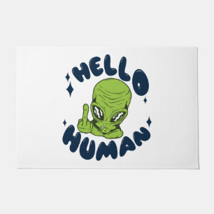 Tapete Olá Alienígena engraçada humana