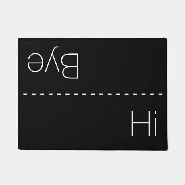 Tapete Olá! e Doormat do adeus (Frente)