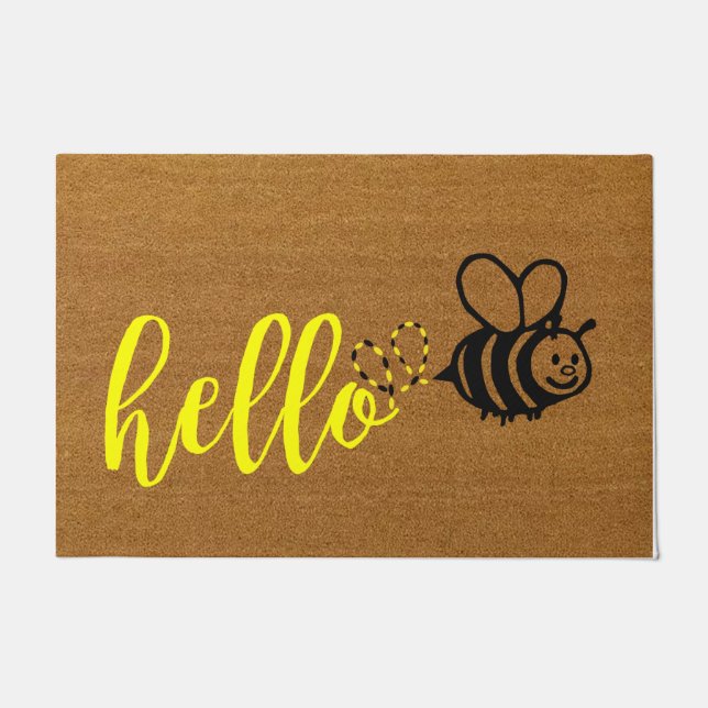 Tapete Olá, Porta, Bumblee Bee. (Frente)